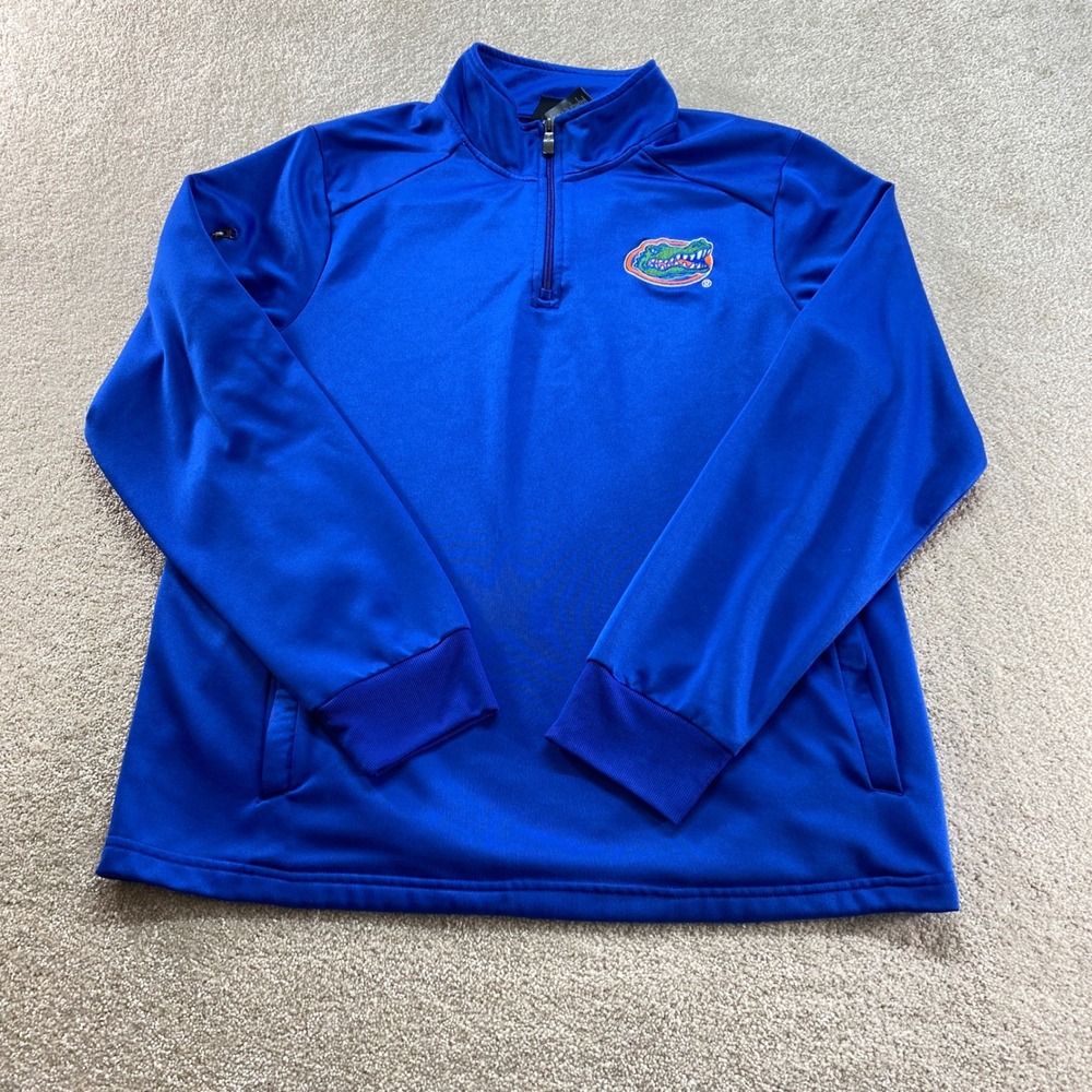 Gen2 Florida Gators Pullover Mens Large Blue Quarter Zip‎ Performance Jacket